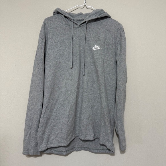 Nike Tops - Nike Gray Lightweight Hoodie Women's Large Loungewear Activewear